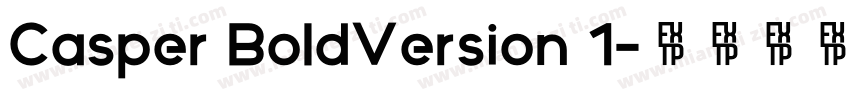 Casper BoldVersion 1字体转换